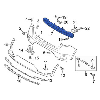 Hyundai OE - Rear Bumper Impact Bar