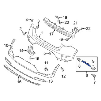 Hyundai OE - Rear Right Bumper Cover Bracket