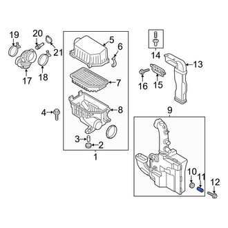 Hyundai OE - Air Filter Housing Sleeve