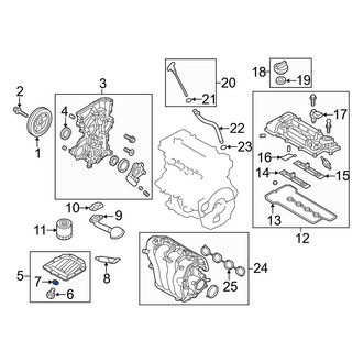 Hyundai OE - Engine Oil Drain Plug Gasket