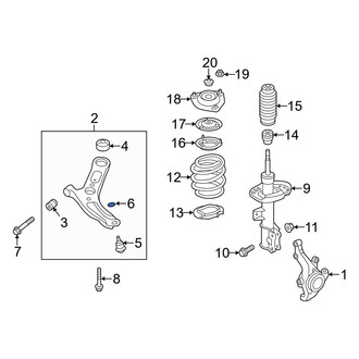 Hyundai OE - Front Suspension Ball Joint Snap Ring
