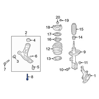 Hyundai OE - Suspension Control Arm Bolt