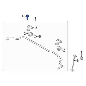 Hyundai OE - Suspension Stabilizer Bar Bracket Bolt