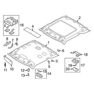 Hyundai OE - Sun Visor Holder Screw