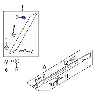 Hyundai OE - Windshield Molding Clip