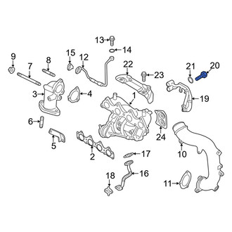 Hyundai OE - Turbocharger Coolant Line Bolt