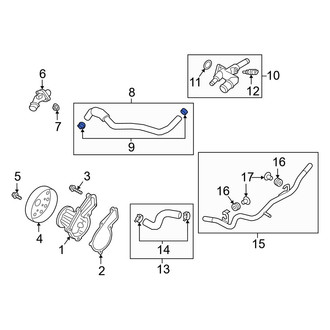 Hyundai OE - Upper PCV Valve Hose Clamp