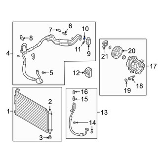 Hyundai OE - Upper A/C Expansion Valve O-Ring