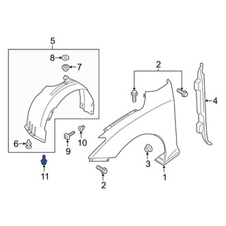 Hyundai OE - Fender Liner Retainer