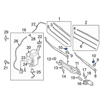 Hyundai OE - Wiper Arm Cap