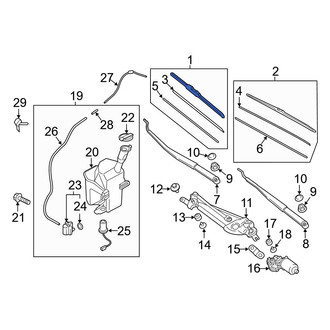 Hyundai OE - Front Right Wiper Blade
