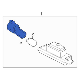 Hyundai OE - Rear License Plate Light Socket