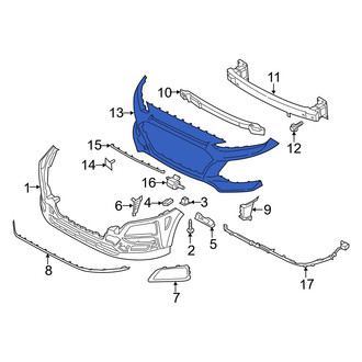 Hyundai OE - Front Upper Bumper Cover