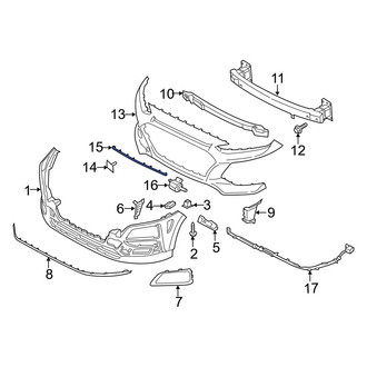 Hyundai OE - Front Upper Bumper Trim