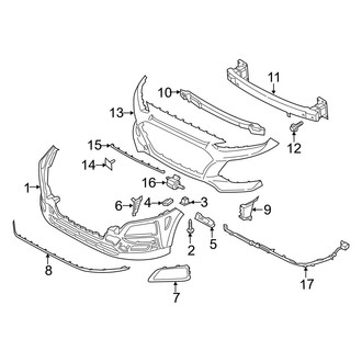 Hyundai OE - Front Bumper & Grille - Bumper & Components (Limited / SE / SEL / Ultimate)