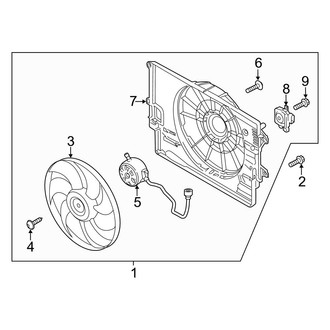 Hyundai OE - Engine Cooling Fan Assembly