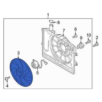 Hyundai OE - Engine Cooling Fan Blade