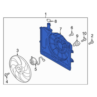 Hyundai OE - Engine Cooling Fan Shroud