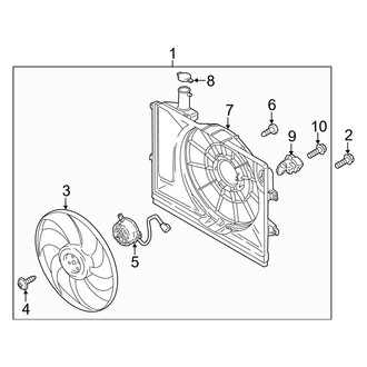 Hyundai OE - Engine Cooling Fan Assembly