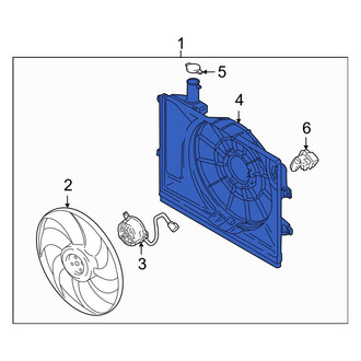 Hyundai OE - Engine Cooling Fan Shroud