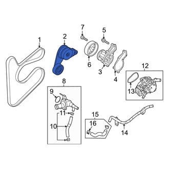 Hyundai OE - Accessory Drive Belt Tensioner Assembly