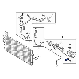 Hyundai OE - A/C Compressor Relief Valve