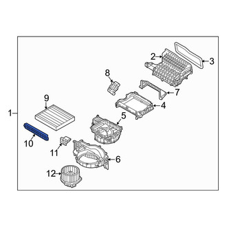Hyundai OE - Cabin Air Filter Cover