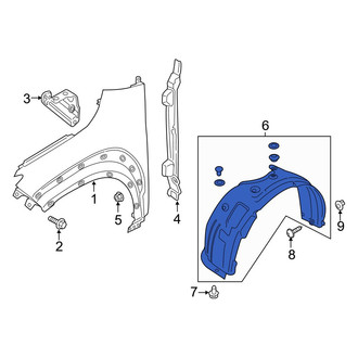Hyundai OE - Front Left Fender Splash Shield