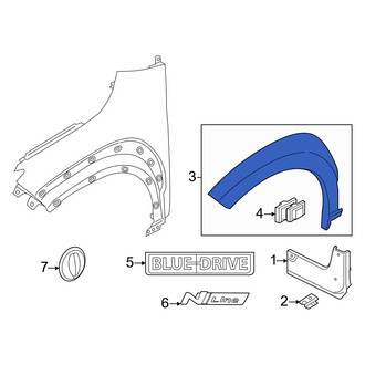 Hyundai OE - Front Left Rearward Wheel Arch Molding