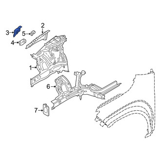 Hyundai OE - Left Fender Apron Bracket