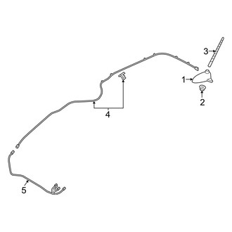Hyundai OE - Electrical - Antenna (W/O Shark-Fin Type)