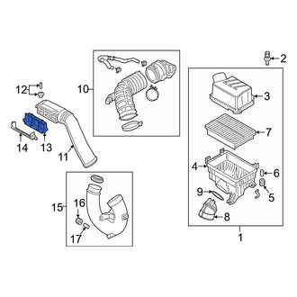 Hyundai OE - Engine Air Intake Hose Debris Screen
