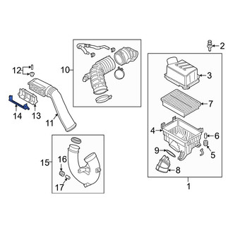 Hyundai OE - Engine Air Intake Hose Debris Screen