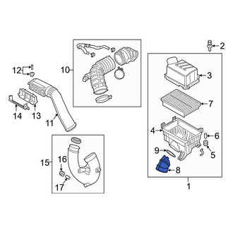 Hyundai OE - Engine Air Intake Hose Adapter