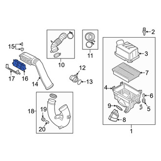 Hyundai OE - Engine Air Intake Hose Debris Screen