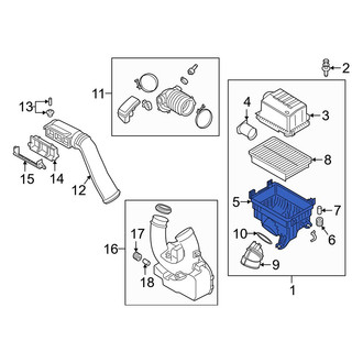 Hyundai OE - Lower Air Filter Housing