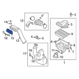 Hyundai OE - Engine Air Intake Hose Debris Screen