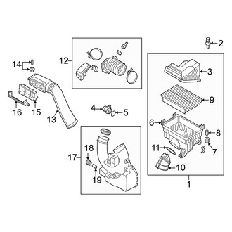 Hyundai OE - Engine / Transaxle - Air Intake (2.0L)