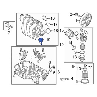 Hyundai OE - Engine Intake Manifold Runner Vacuum Actuator