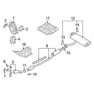 Hyundai OE - Exhaust System - Exhaust Components (AWD)