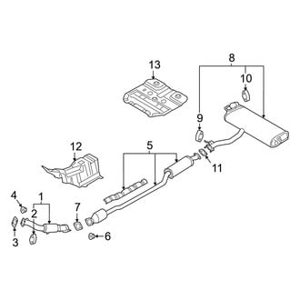 Hyundai OE - Exhaust System - Exhaust Components (AWD)