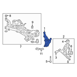 Hyundai OE - Left Steering Knuckle