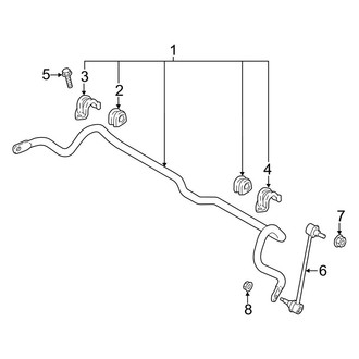 Hyundai OE - Front Suspension - Stabilizer Bar & Components (Limited / SE / SEL / Ultimate)