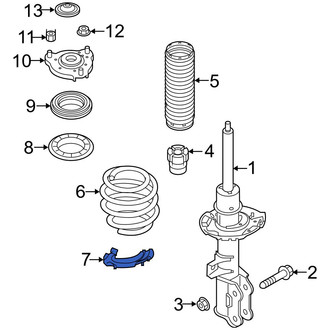 Hyundai OE - Front Lower Coil Spring Insulator