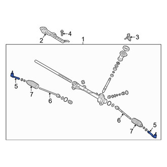 Hyundai OE - Left Outer Steering Tie Rod End