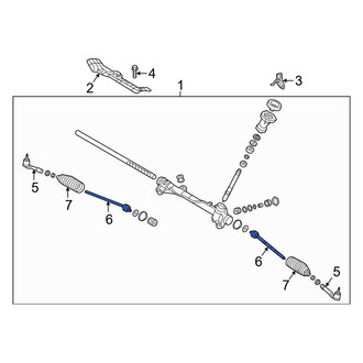 Hyundai OE - Left Outer Steering Tie Rod End