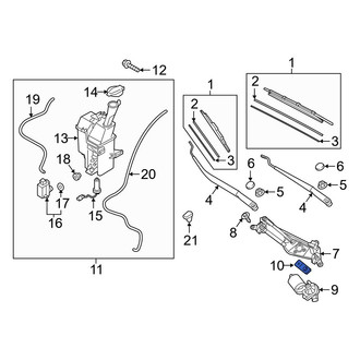 Hyundai OE - Wiper Linkage Brace