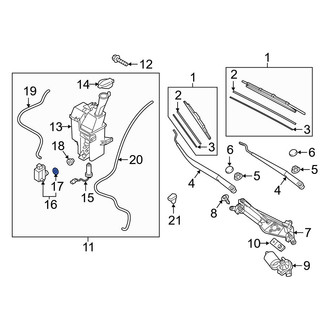 Hyundai OE - Front Windshield Washer Pump Strainer
