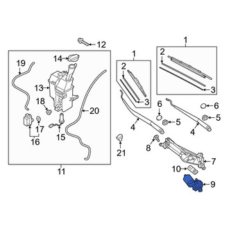 Hyundai OE - Front Wiper Motor
