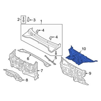 Hyundai OE - Right Floor Pan Splash Shield